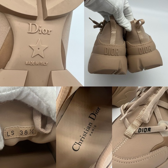 Authentic Christian Dior D-Connect sneakers in nude - Picture 12 of 15